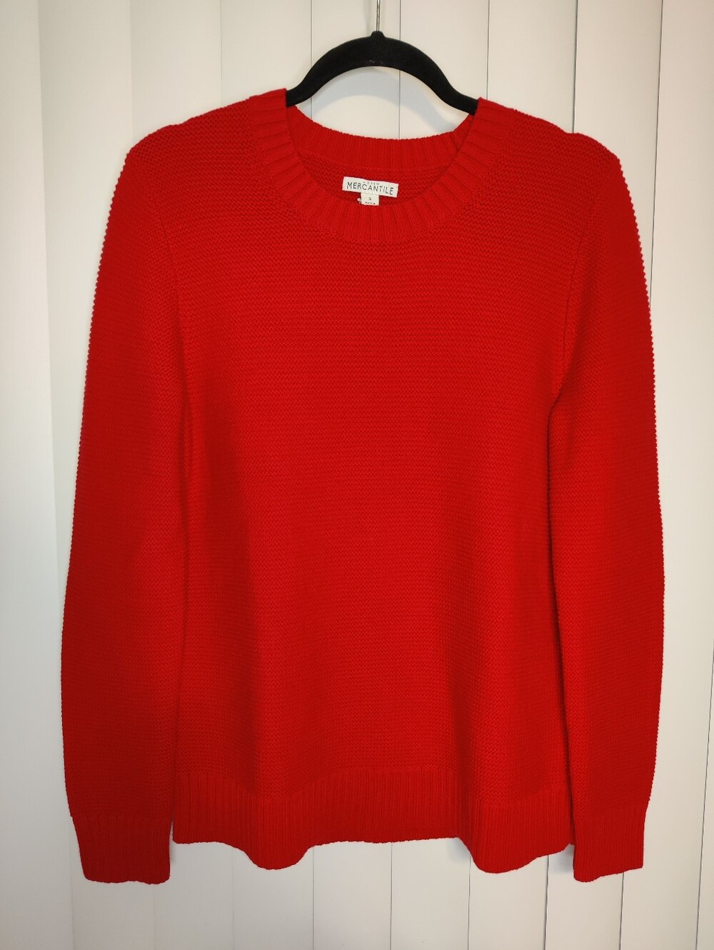 J.Crew Mercantile Red Scoop Neck Sweater